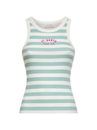 Canotta Ada per donna MC2 Saint Barth verde con motivo a righe AAD001 02262L MC2 ST. BARTH 