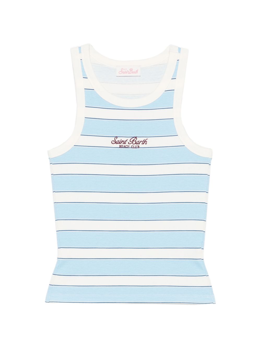 Canotta da donna MC2 Saint Barth azzurra con motivo a righe AAD001 02676L MC2 ST. BARTH 