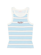 Canotta da donna MC2 Saint Barth azzurra con motivo a righe AAD001 02676L MC2 ST. BARTH 