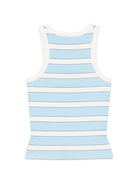 Canotta da donna MC2 Saint Barth azzurra con motivo a righe AAD001 02676L MC2 ST. BARTH 