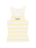 Canotta da donna MC2 Saint Barth gialla con motivo a righe AAD001 02678L MC2 ST. BARTH 