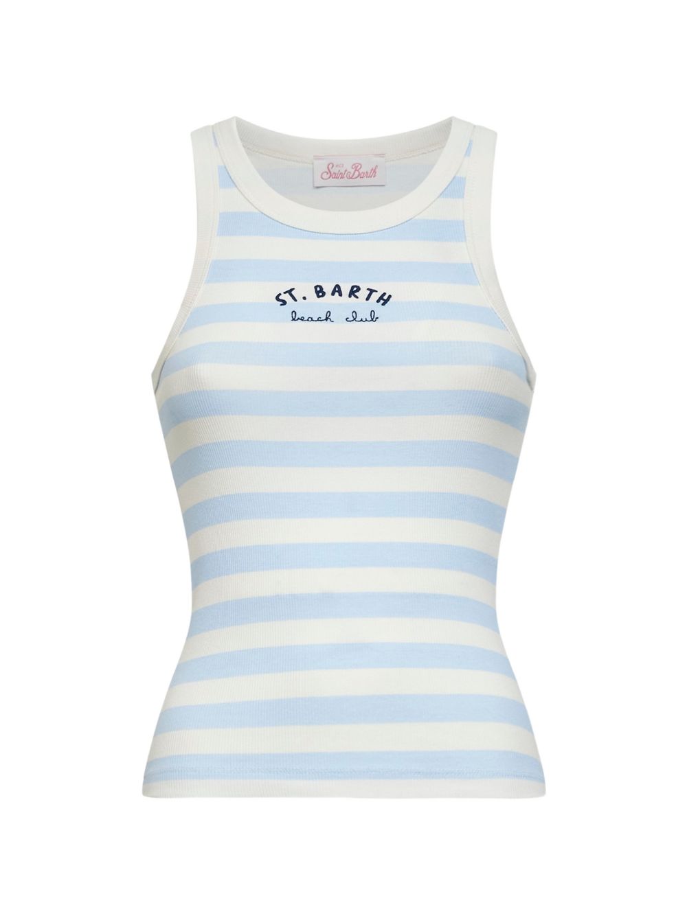 Canotta Ada per donna MC2 Saint Barth azzurro con motivo a righe AAD001 08756L MC2 ST. BARTH 