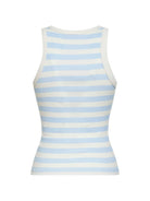 Canotta Ada per donna MC2 Saint Barth azzurro con motivo a righe AAD001 08756L MC2 ST. BARTH 
