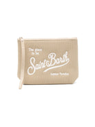 Pochette Aline MC2 Saint Barth beige con logo sul davanti ALI0047 01336L MC2 ST. BARTH KIDS 