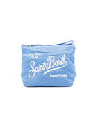 Pochette Aline MC2 Saint Barth azzurra con logo a contrasto sul davanti ALI0051 00552L MC2 ST. BARTH KIDS 