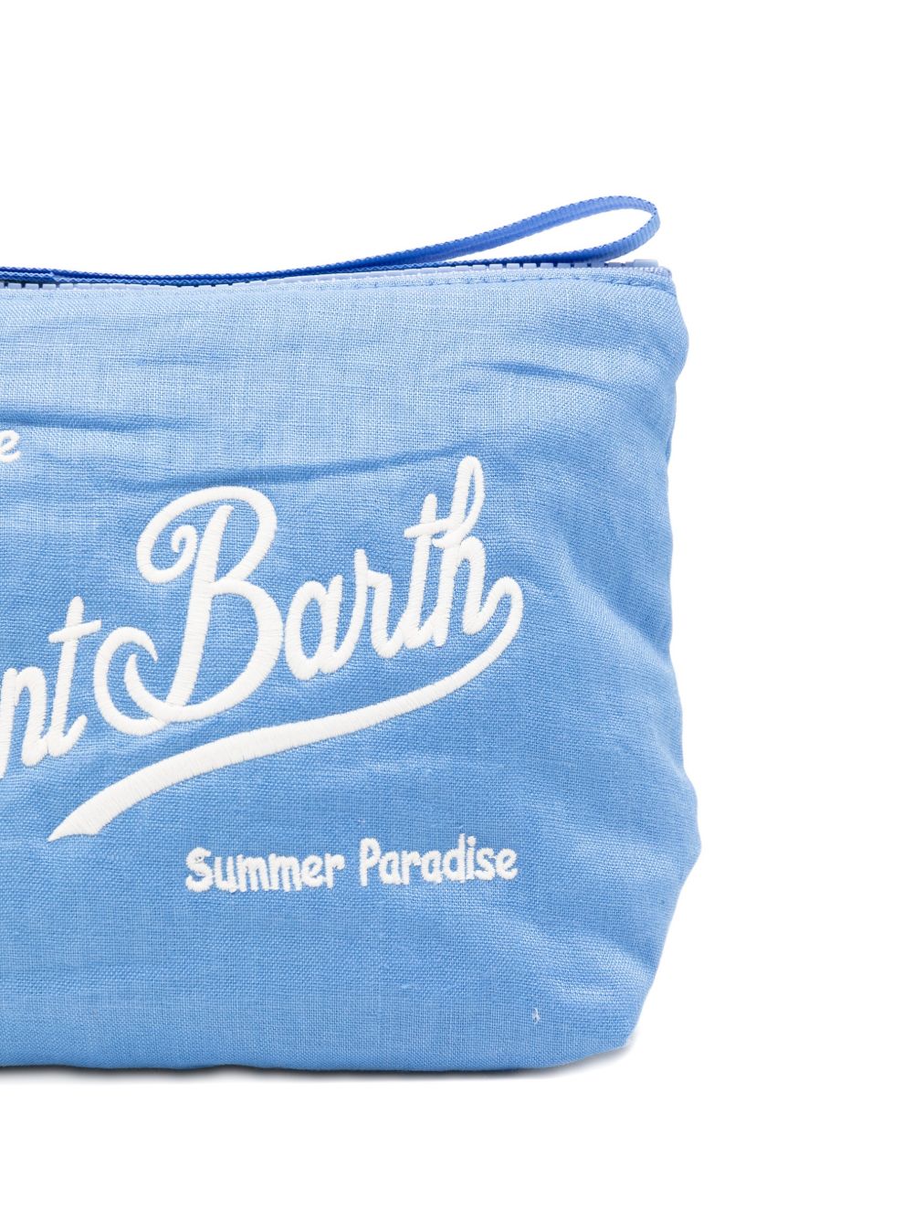Pochette Aline MC2 Saint Barth azzurra con logo a contrasto sul davanti ALI0051 00552L MC2 ST. BARTH KIDS 