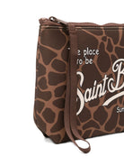 Pochette Aline MC2 Saint Barth animalier con logo sul davanti ALIN001 00900L MC2 ST. BARTH KIDS 