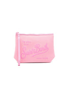 Pochette Aline MC2 Saint Barth rosa con logo sul davanti ALIN001 08373L MC2 ST. BARTH KIDS 