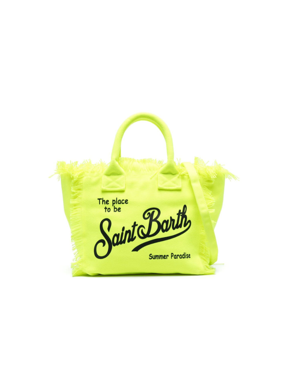 Borsa Colette MC2 Saint Barth gialla con stampa logo a contrasto COL0001 00007D MC2 ST. BARTH KIDS 