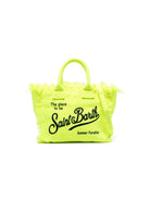Borsa Colette MC2 Saint Barth gialla con stampa logo a contrasto COL0001 00007D MC2 ST. BARTH KIDS 