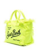 Borsa Colette MC2 Saint Barth gialla con stampa logo a contrasto COL0001 00007D MC2 ST. BARTH KIDS 