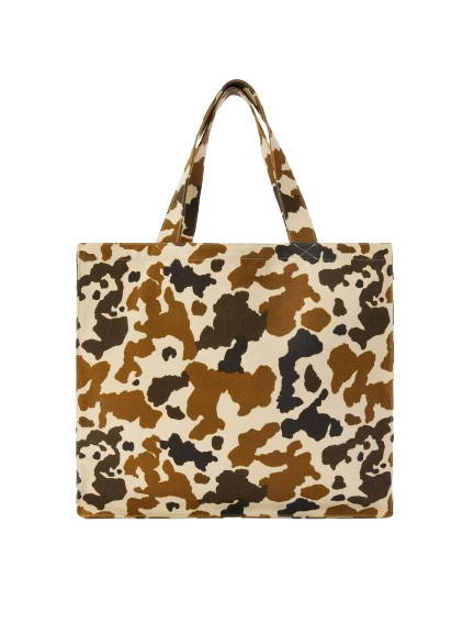 Borsa tote Essential Bag N MC2 Saint Barth marrone con stampa animalier e logo stampato EBAGN007 00274L MC2 ST. BARTH KIDS 