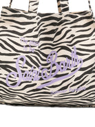 Borsa tote Essential Bag N MC2 Saint Barth animalier con logo a contrasto sul davanti EBAGN007 03322L MC2 ST. BARTH KIDS 