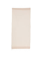 Telo mare MC2 Saint Barth beige e bianco con motivo a righe FOUT012 07694L MC2 ST. BARTH 