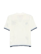 T-shirt da donna MC2 Saint Barth bianca con ricami sul davanti PIX0001 00256L MC2 ST. BARTH 