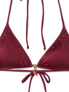 Bikini da donna MC2 Saint Barth bordeaux con dettaglio ciondoli VIR0001 08583L MC2 ST. BARTH 