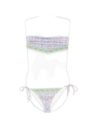 Bikini per donna MC2 Saint Barth multicolore con stampa floreale all-over VIR0001 08720L MC2 ST. BARTH 
