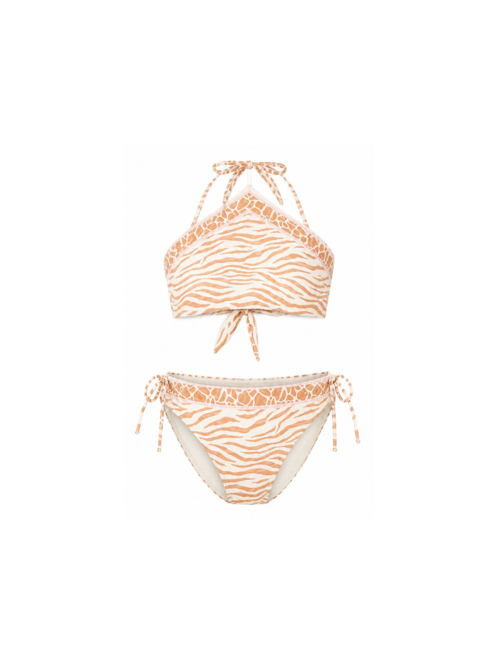 Costume per donna MC2 Saint Barth arancione con stampa animalier VIR0001 09095L MC2 ST. BARTH 