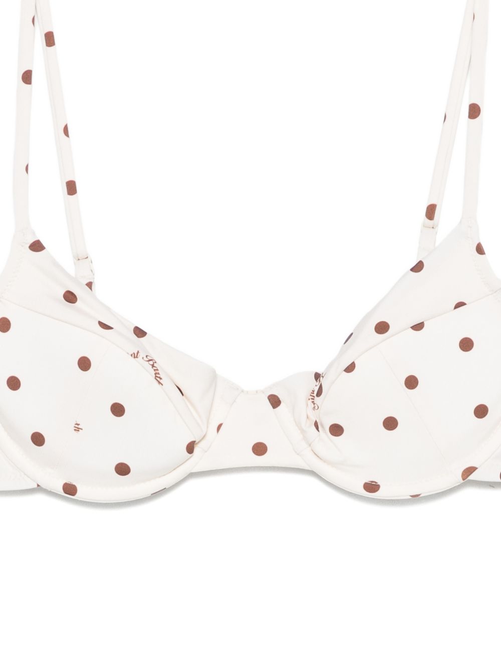 Bikini per donna MC2 Saint Barth beige con motivo a pois YAL0001 03521L MC2 ST. BARTH 