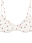Bikini per donna MC2 Saint Barth beige con motivo a pois YAL0001 03521L MC2 ST. BARTH 