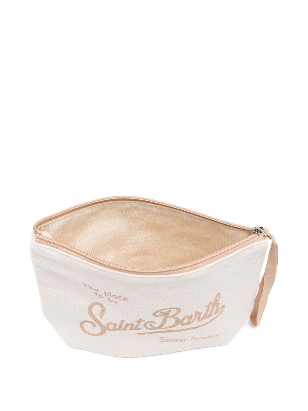 Pochette Aline MC2 Saint Barth bianca con stampa del logo ALI0004 09067L MC2 ST. BARTH KIDS 