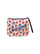 Pochette Aline MC2 Saint Barth rosa con stampa fragole all-over ALIN001 00273L MC2 ST. BARTH KIDS 