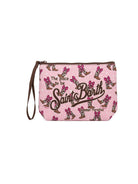 Pochette Aline MC2 Saint Barth rosa con stampa stivali cowgirl all-over ALIN001 00275L MC2 ST. BARTH KIDS 