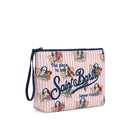 Pochette Aline MC2 Saint Barth rosa con stampa grafica all-over ALIN001 00637L MC2 ST. BARTH KIDS 