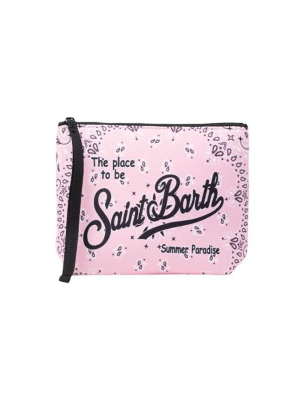 Pochette Aline MC2 Saint Barth rosa con logo a contrasto ALIN001 02639L MC2 ST. BARTH KIDS 
