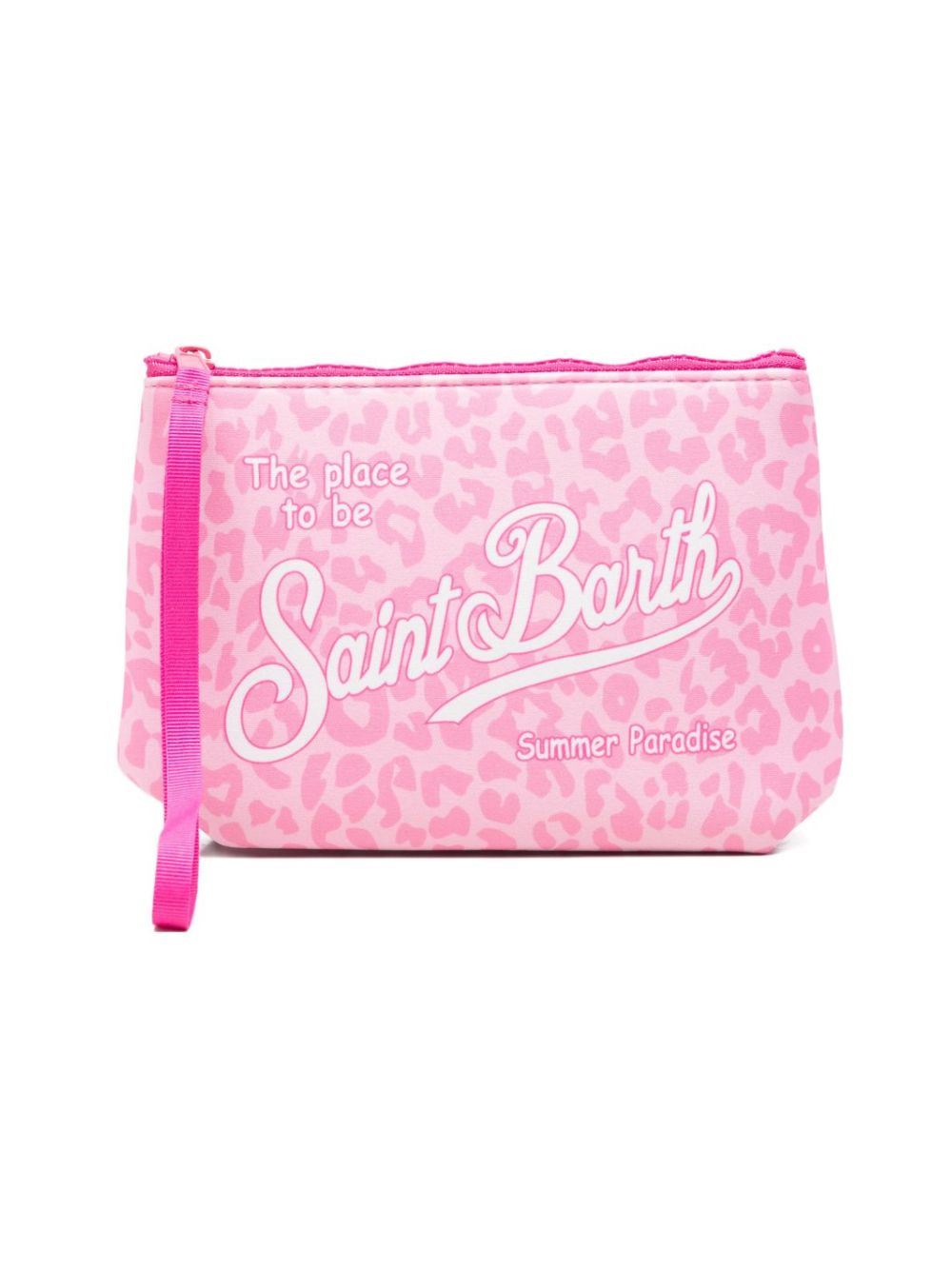 Pochette Aline MC2 Saint Barth rosa con stampa animalier ALIN001 03479L MC2 ST. BARTH KIDS 