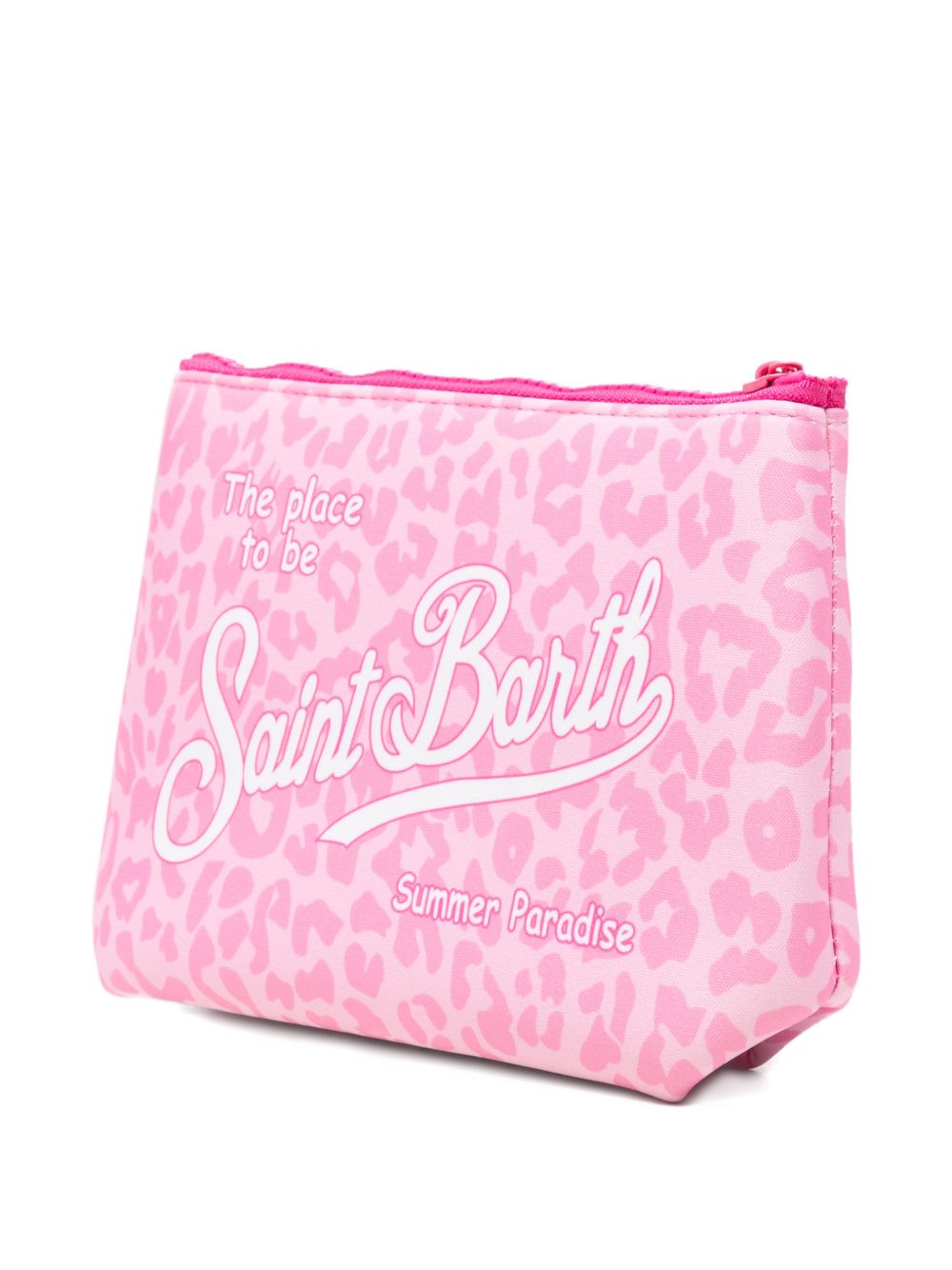 Pochette Aline MC2 Saint Barth rosa con stampa animalier ALIN001 03479L MC2 ST. BARTH KIDS 