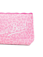 Pochette Aline MC2 Saint Barth rosa con stampa animalier ALIN001 03479L MC2 ST. BARTH KIDS 