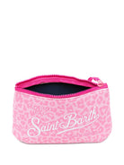 Pochette Aline MC2 Saint Barth rosa con stampa animalier ALIN001 03479L MC2 ST. BARTH KIDS 
