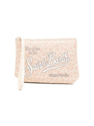 Pochette Aline MC2 Saint Barth beige con stampa animalier ALIN001 09411L MC2 ST. BARTH KIDS 