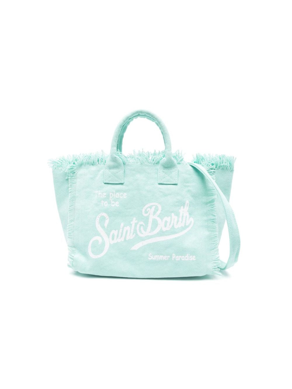 Borsa Colette MC2 Saint Barth verde con dettagli frange COL0001 00160L MC2 ST. BARTH KIDS 