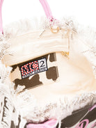 Borsa tote Colette MC2 Saint Barth animalier con manici rosa COL0001 00327L MC2 ST. BARTH KIDS 