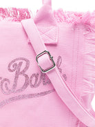 Borsa Colette MC2 Saint Barth rosa con logo impreziosito da strass sul davanti COL0001 00403L MC2 ST. BARTH KIDS 