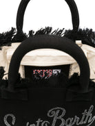Borsa Colette MC2 Saint Barth nera con logo impreziosito da strass COL0001 02563L MC2 ST. BARTH KIDS 