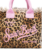 Borsa tote Colette MC2 Saint Barth animalier con manici rosa COL0001 02591L MC2 ST. BARTH KIDS 