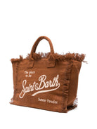 Borsa Colette MC2 Saint Barth marrone con logo sul davanti COL0018 00396L MC2 ST. BARTH KIDS 