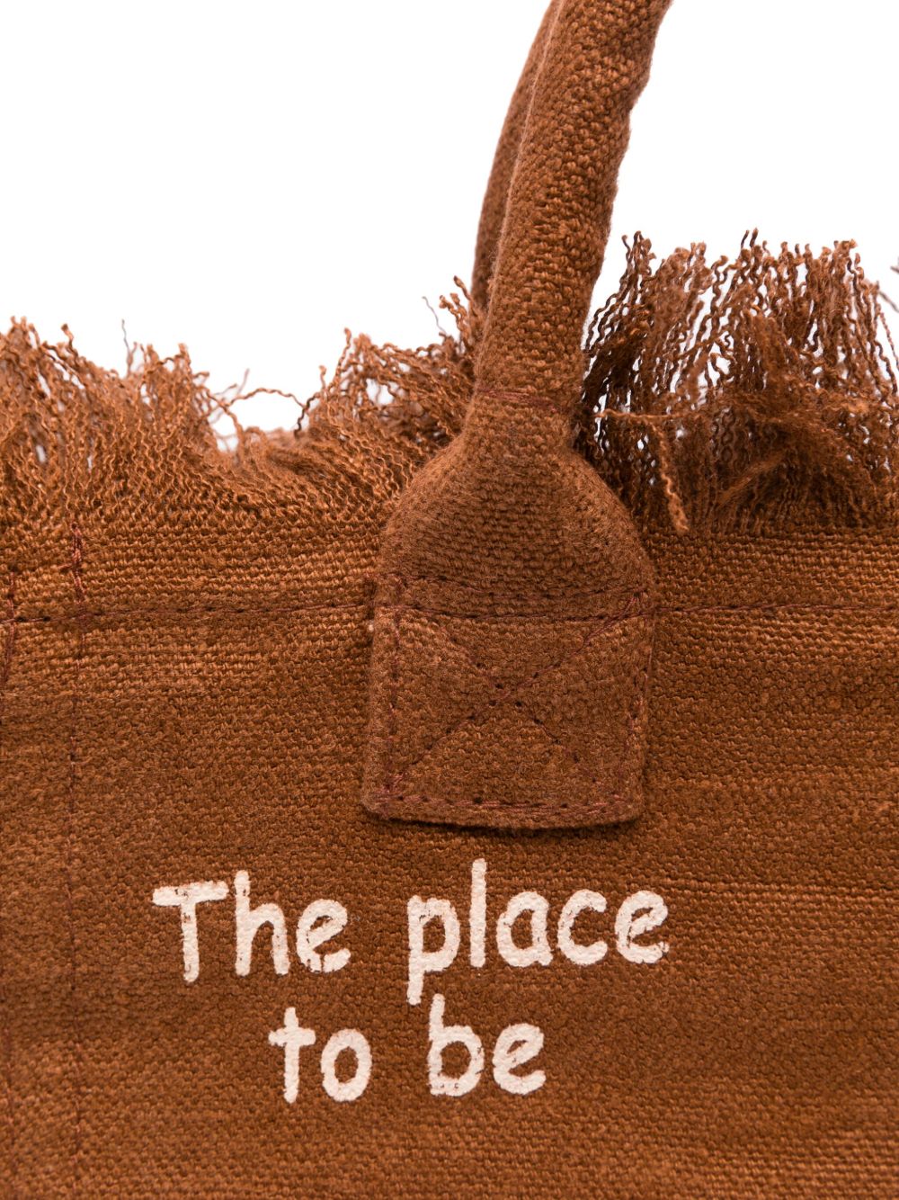 Borsa Colette MC2 Saint Barth marrone con logo sul davanti COL0018 00396L MC2 ST. BARTH KIDS 