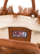 Borsa Colette MC2 Saint Barth marrone con logo sul davanti COL0018 00396L MC2 ST. BARTH KIDS 