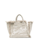 Borsa tote Colette MC2 Saint Barth beige con stampa logo COL0018 01139L MC2 ST. BARTH KIDS 