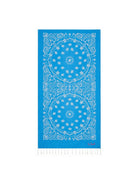 Telo mare per bambino MC2 Saint Barth Kids azzurro con stampa grafica all-over FOUT009 02703L MC2 ST. BARTH KIDS 