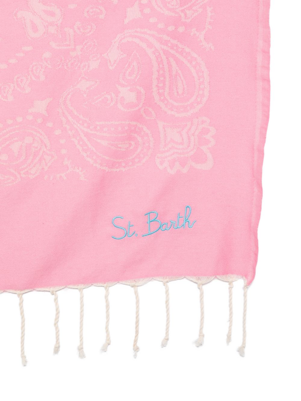Telo mare per bambina MC2 Saint Barth Kids rosa con stampa grafica FOUT009 02704L MC2 ST. BARTH KIDS 