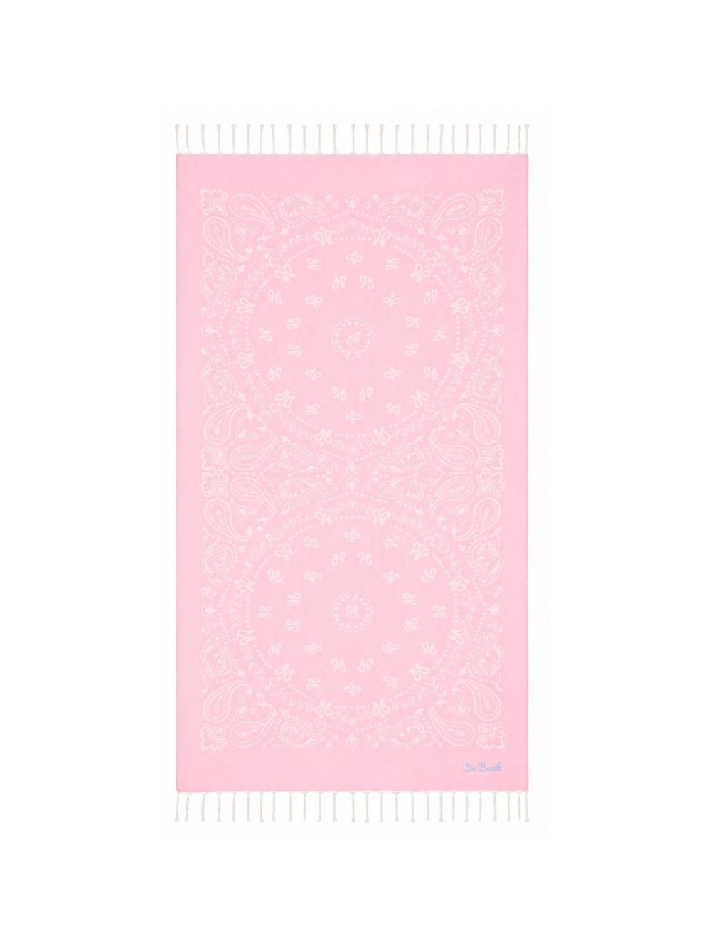 Telo mare per bambina MC2 Saint Barth Kids rosa con stampa grafica FOUT009 02704L MC2 ST. BARTH KIDS 