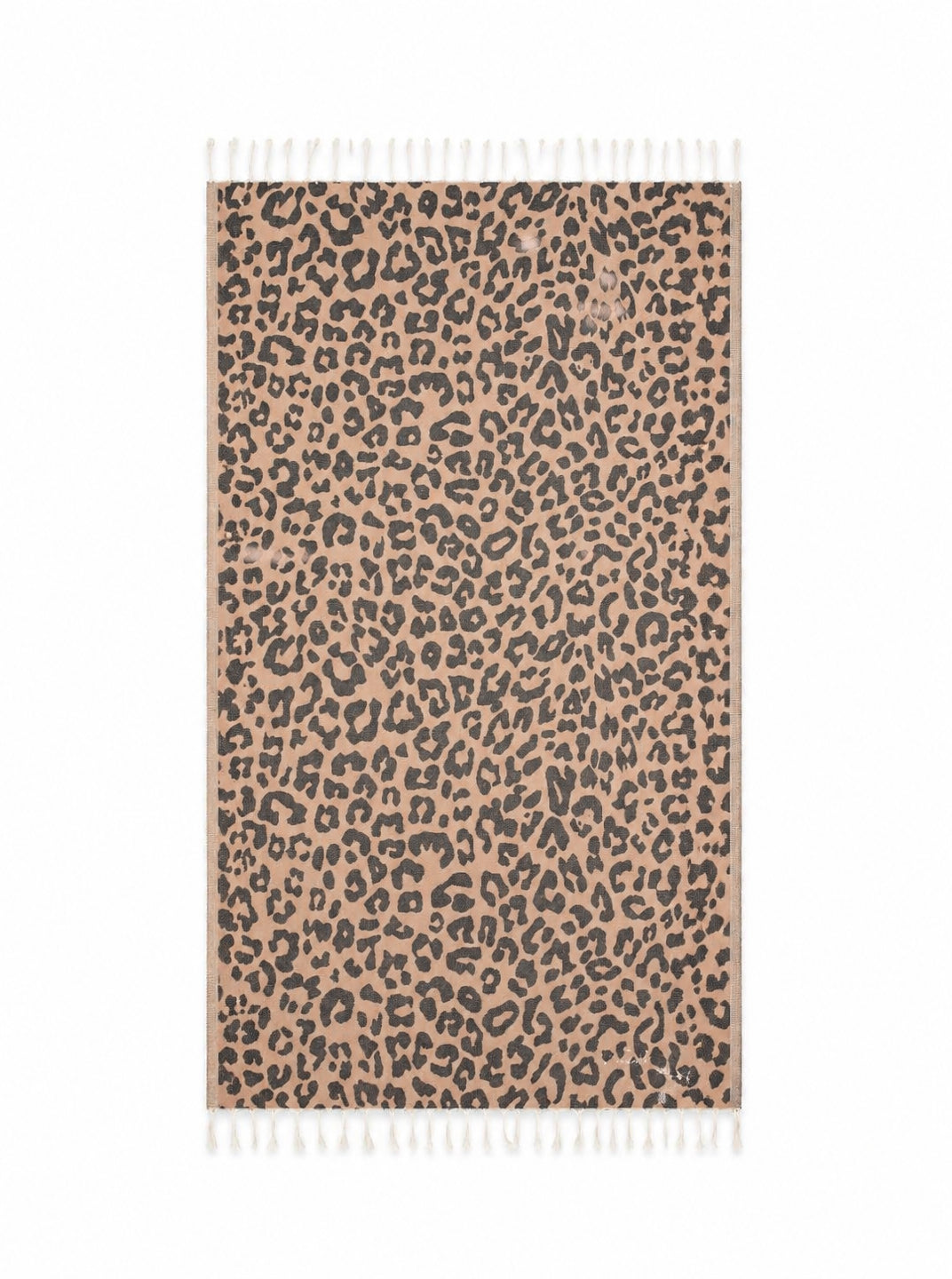 Telo mare MC2 Saint Barth marrone con stampa leopardata FOUT009 02712L MC2 ST. BARTH KIDS 