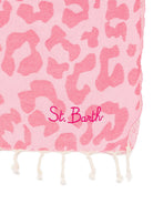 Telo mare MC2 Saint Barth rosa con motivo animalier FOUT009 02713L MC2 ST. BARTH KIDS 
