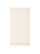 Telo mare MC2 Saint Barth beige e bianco con motivo a righe FOUT012 02753L MC2 ST. BARTH KIDS 
