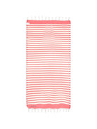 Telo mare MC2 Saint Barth rosso e bianco con motivo a righe FOUT012 02754L MC2 ST. BARTH KIDS 